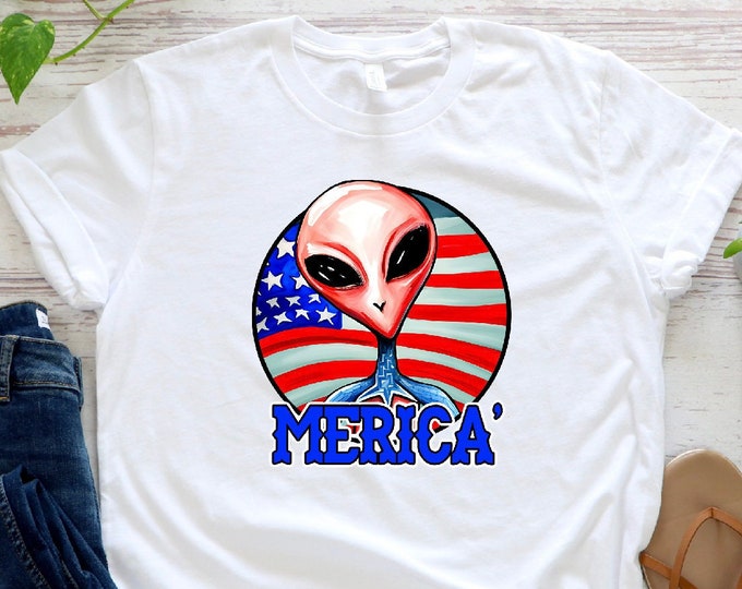 American Alien Shirt, Ufo Shirt, Funny Alien Shirt, God Bless USA Shirt, David Grusch, Funny USA Ufo Shirt, Space Shirt, Alien Shirt, Gift