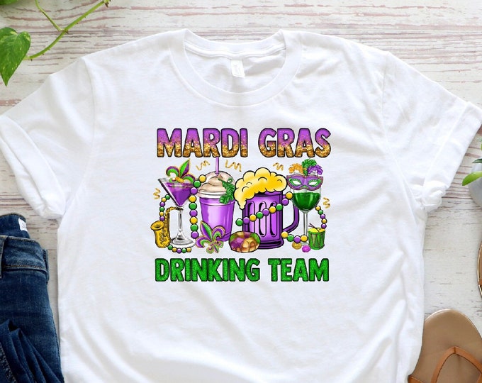 Mardi Gras Drink Shirt,Mardi Gras Drinking Party Sweatshirt,Mardi Gras Drinking Team Tee,Mardi Gras Carnival, Fat Tuesday Coffee Cup Shirt