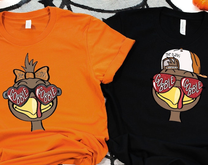 Thanksgiving Shirt, Gobble Gobble Shirt, Thanksgiving Couple Shirt, Thanksgiving Matching Shirts, Funny Thanksgiving, Thanksgiving Boy Girl