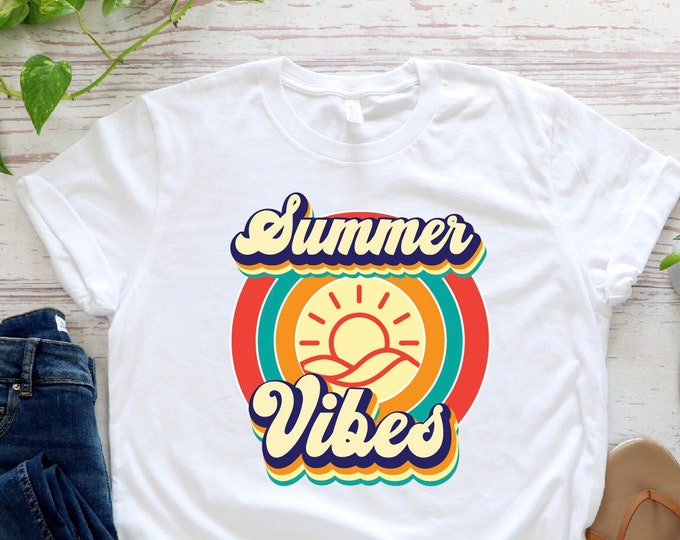 Summer Vibes Shirt, Summer Shirt, Beach Shirt, Summer Lover Shirt,Cool Summer Shirt, Summer Vacation Shirt, Summer Vibes Shirt