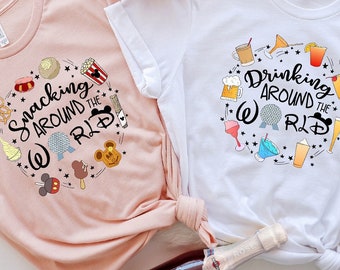 Disney Family Trip Shirt, Snacking Around The World Tee