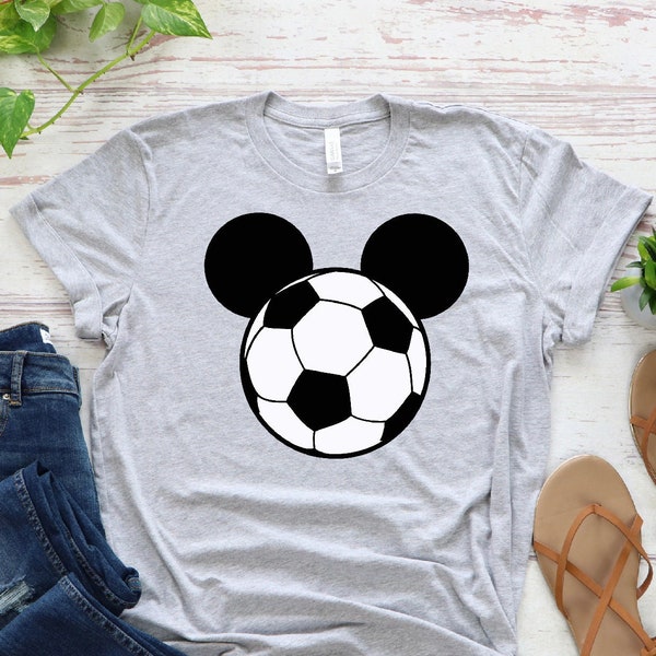 Disney Soccer Head Shirt, Disney Mickey Soccerball  Shirt, Disney Family Vacation,  Disney Trip Shirt, Disney World 50th Anniversary Shirt