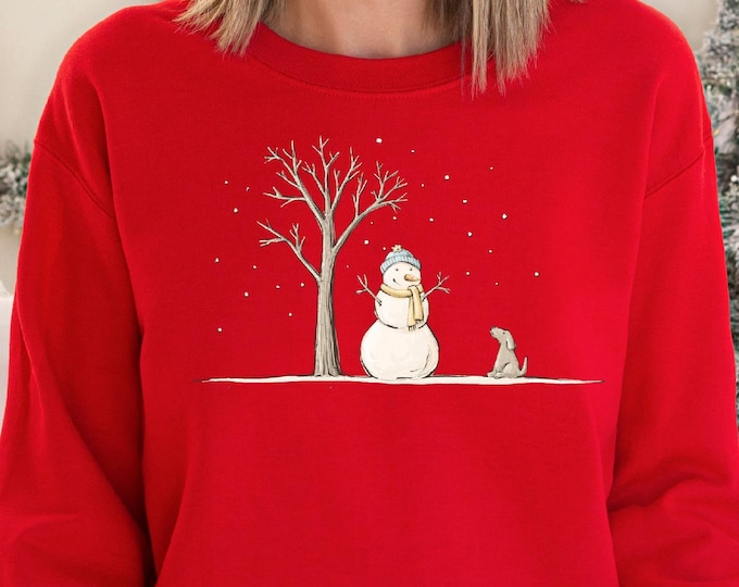 Christmas Snowman Sweatshirt, Christmas Sweatshirt, Snowman Shirt, Snowman T-Shirt, Christmas Crewneck, Christmas Shirts for Women