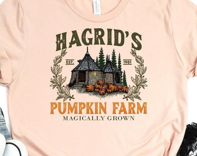 Hagrid's Pumpkin Patch TShirt, Retro Fall Tshirt, Pumpkin Fall Tshirt, Pumpkin Thanksgiving, Autumn Pumpkin 2024