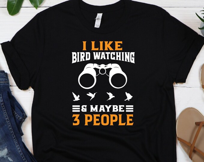Birdwatching Shirt, Funny Bird Nerd Shirt, Women Men Ladies Kids Baby, Tshirt Gift for Him Her, Mothers Fathers Day Present, Bird Christmas