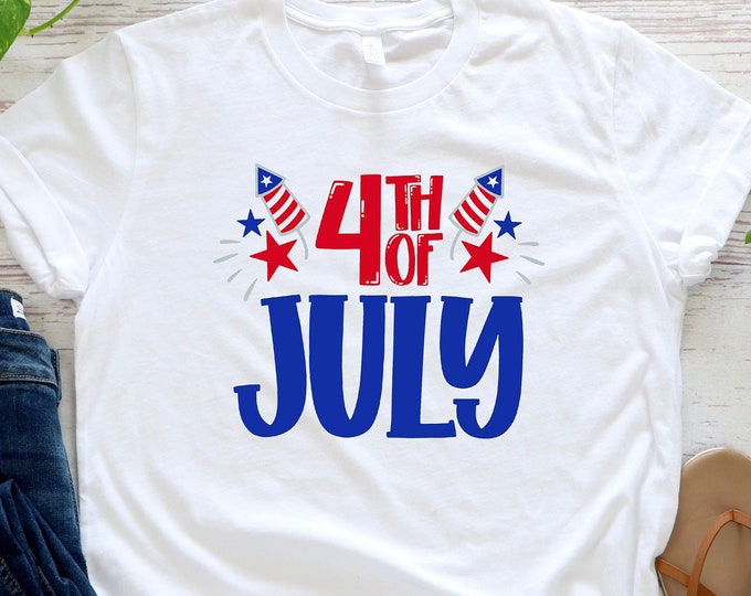 4th Of July Shirt, Fourth Of July Shirt, Independence Day Shirts, Patriotic Family Shirts, Fireworks 4th Of July Shirt, Fireworks Tshirt