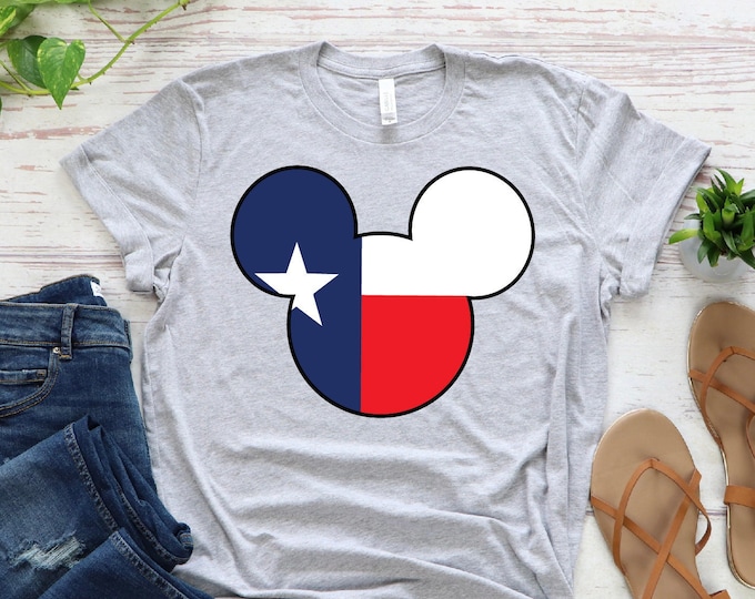 Disney Minnie Mickey Texas Flag Theme Shirts, Disney Minnie Mikey Shirts, Disney Matching Vacation Shirts, Disneyland Family Shirts