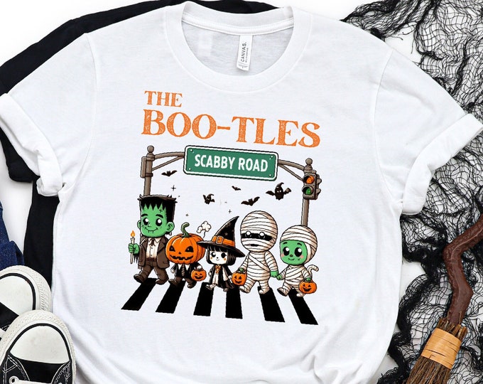 The Boo-tles Parody Halloween Shirt, Cute Trick Or Treat Shirt, Funny Halloween Shirt, Halloween Gifts, Boo Shirt, Spooky Season Shirt 2024
