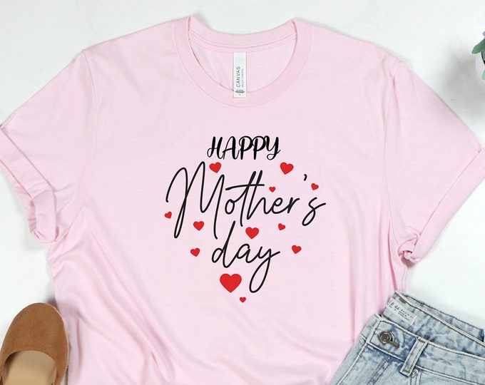 Happy Mother's Day Heart Shirt, Mother’s Day Shirt,Mother’s Day Heart Shirt,  Mother’s Day Red Heart Shirt, Gift For Wife, Best Gift For Mom