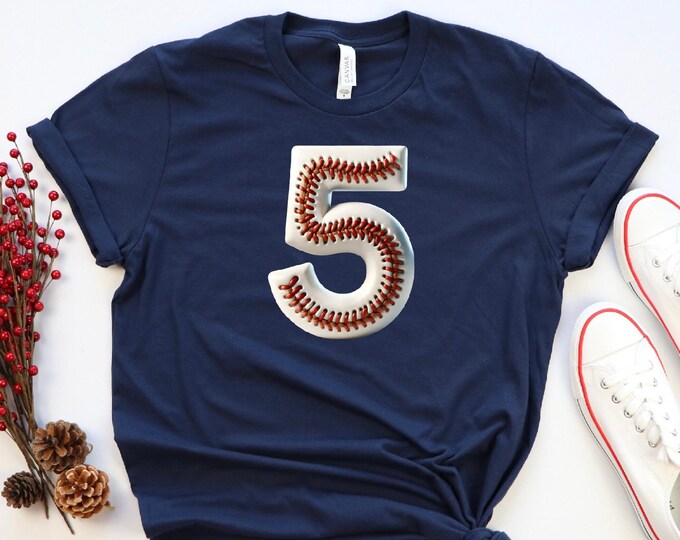 3D Baseball Numbers Shirt, Baseball Custom Birthday Shirt, Baseball Mom Shirt, Personalized Baseball Tees, Custom Baseball ShirtBaseball Boy