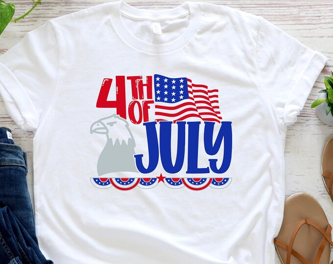 4th Of July Shirt, 4th Of July Eagle  Shirt, Independence Day Shirts, Patriotic Family Shirts, 4th Of July Gift Shirt, American Flag Shirt