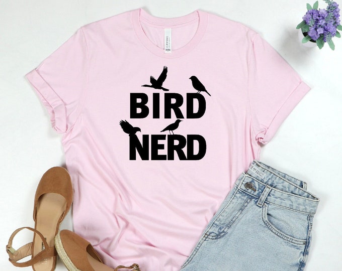 Bird Nerd Shirt, Nature Lover Gift Shirt, Christmas Gift For Bird Lovers, Gift for Him Her, Mothers Day, Insects Plants Gardening, Xmas Gift