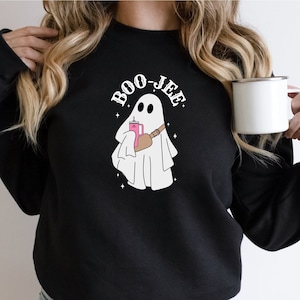 Boo Jee Ghost Sweatshirt - Spooky Season Halloween Shirt