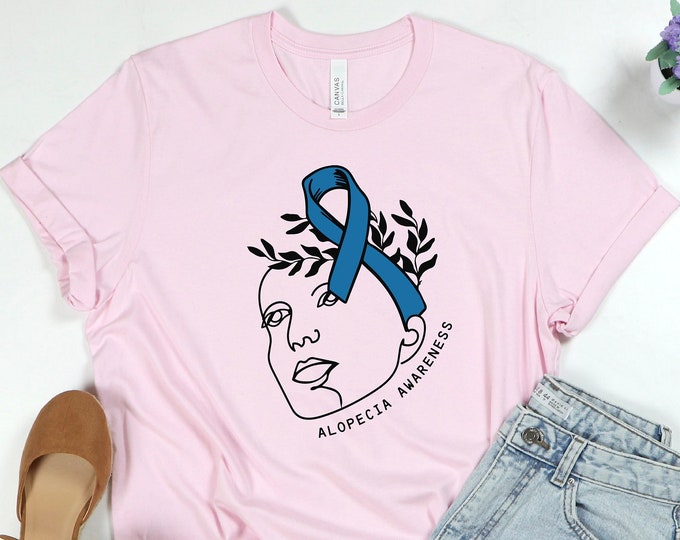 Alopecia Awareness Shirt, Alopecia Support Shirt, Fight With Alopecia, Cute Alopecia Shirt, Alopecia Warrior Shirt, Alopecia Support Shirt