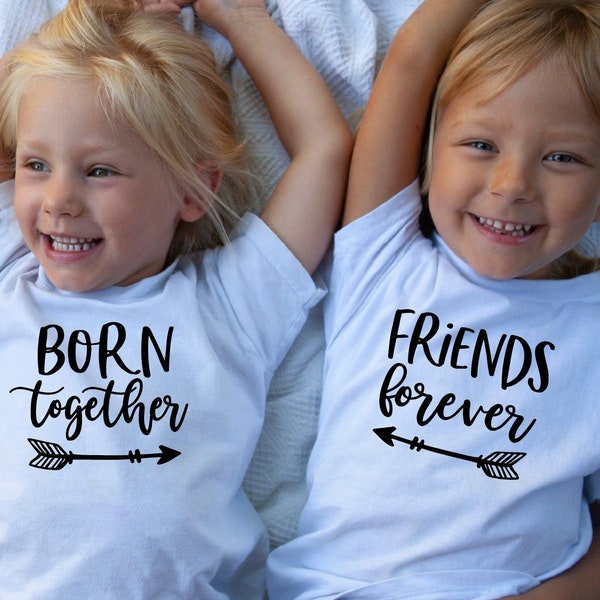 Born Together Friends Forever Shirts, Twins Shirts, Twin Birthday Shirts, Birthday Outfits for Twins, Best Friends Shirts, BFF Shirts