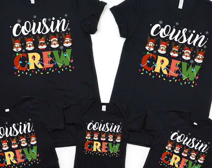 Christmas Cousin Crew Shirt, Deer Cousin Crew Christmas Shirt, Reindeer Cousin Crew Shirt, Cousin's Christmas Shirt, Christmas Gift Shirt