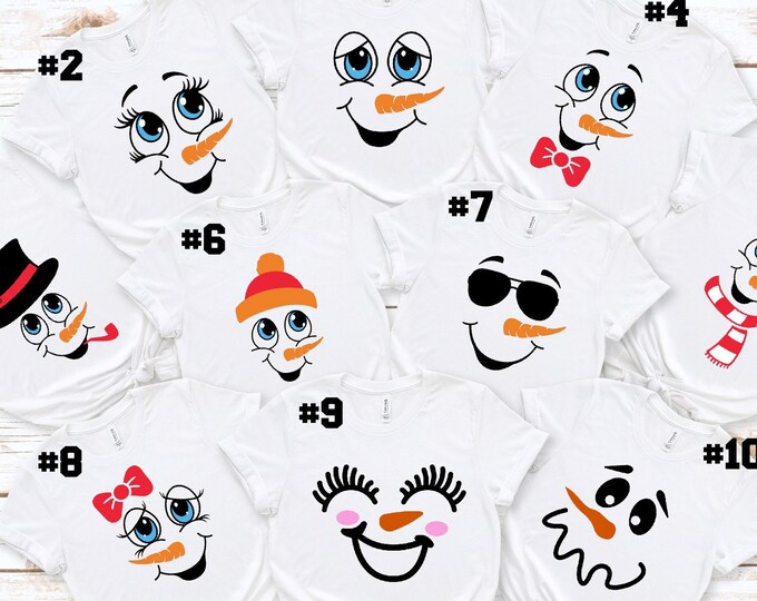 Snowman Face, Christmas Shirt, Gift For Her,Gift For Him, Christmas Gift, Christmas Gift for Family,Funny Christmas Shirt,Matching Christmas
