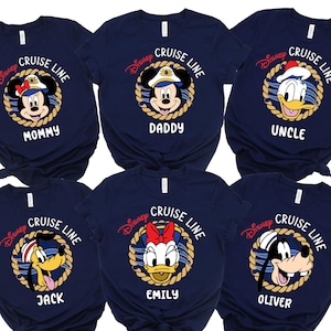 Custom Disney Cruise 2025 Shirt, Custom Disney Cruise Family Matching Shirt, Disney Custom Name Shirt, Disney Family Shirts, Family Vacation