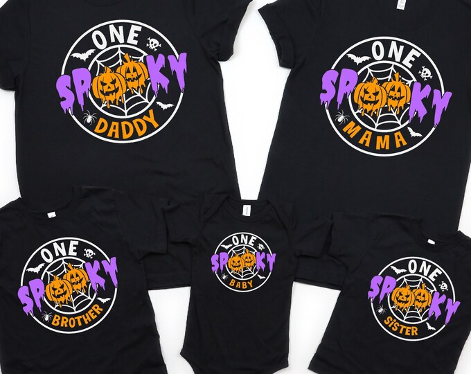 Halloween Family Shirt, One Spooky Halloween Shirt, Funny Halloween Shirt, Halloween Shirt, Halloween Party Shirt, Cute Halloween Family Tee