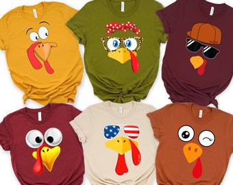 Funny Thanksgiving Turkey Shirt: Mommy, Daddy, Kids Matching