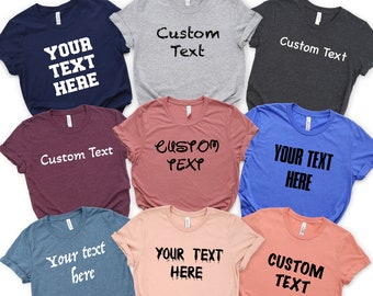Personalized Unisex T-Shirt: Custom Text Shirt