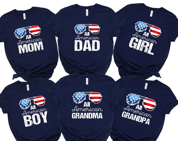 4th Of July Crew, Matching Family Shirt, July 4th Family Shirt, Patriotic T-Shirt, Independence Day Shirt, 4th Of July Family Crew Shirt