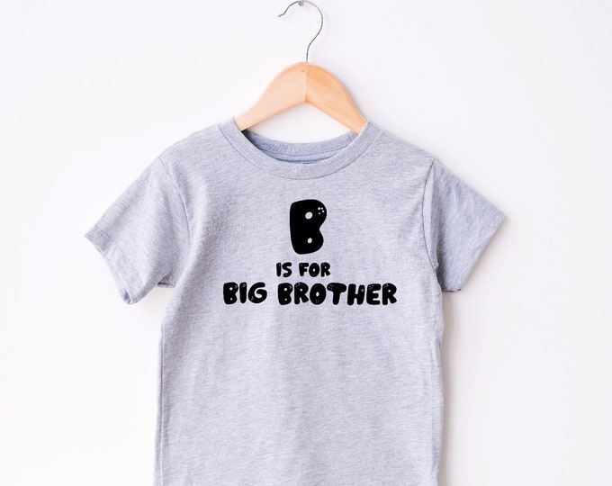 Big Brother Shirt for Baby Announcement T-Shirt for Big Bro T Shirt for Pregnancy Reveal Tee for Big Brother Gift for Sibling Shirt for Boys