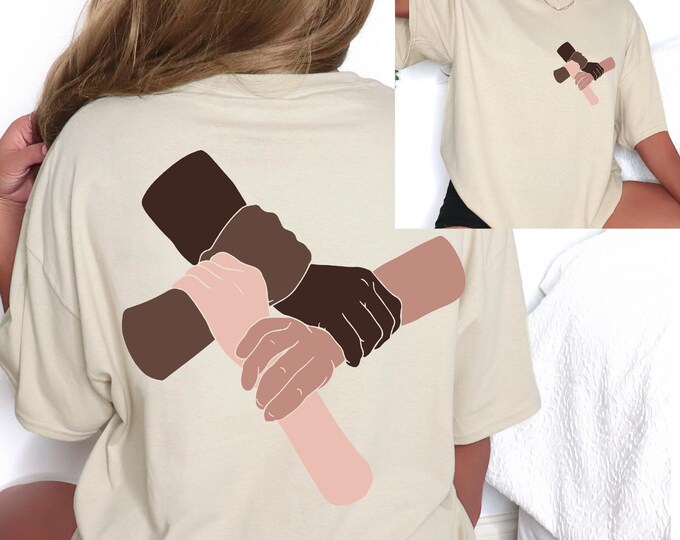 Unity Of Hands Shirt, Equality Shirt, Black Lives Matter, Human Rights Shirt, Activist Shirt, Be Kind Shirt,Social Justice Shirt,Peace Shirt