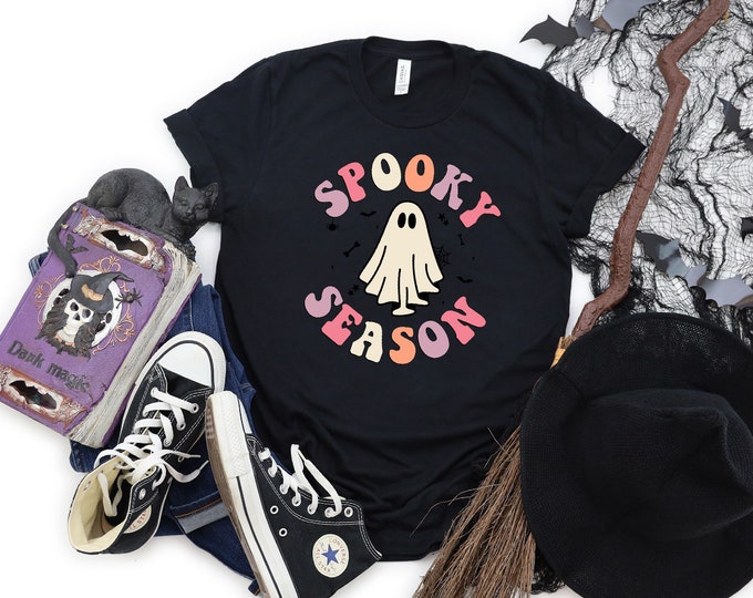Spooky Season Halloween Shirt, Halloween Boo Shirt, Halloween Retro Shirt, Funny Halloween Shirt,Halloween Party Shirt,Vintage Tee