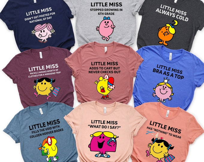 Funny Little Miss Shirt, Little Miss T-Shirts, Matching Little Miss Shirt, Custom Little Miss Shirt, Cute Personalization Shirt