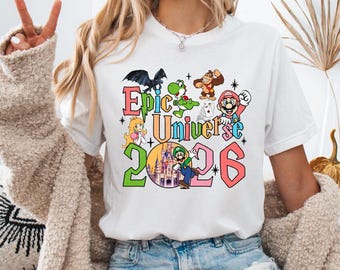 Epic Universe 2026 Shirts, Universal Studios Shirt, Disney Tee