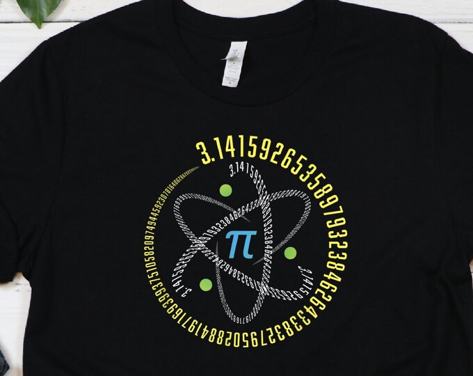 Pi Day Atom Shirt, Happy Pi Day Shirt, Math Shirt, Math Lover Shirt, Gift For Math Teacher, Teacher Shirt, Pi Symbol Shirt, Pi Number Shirt
