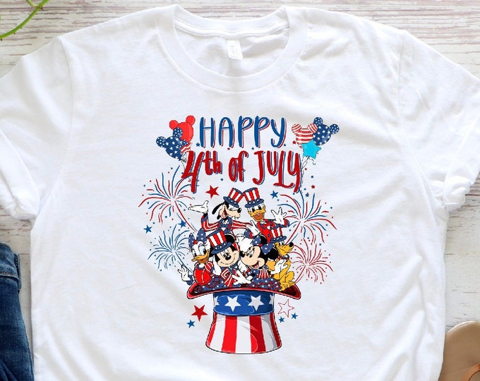 Happy 4th of July  America Shirt, Independence Day Family Matching Shirts, 4th Of July Shirt, Disney Shirt, Disney Matching Shirts 2024