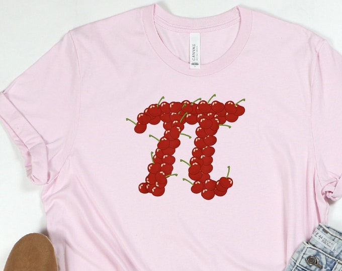 Cherry Pi Shirt, Pi Day Shirt, Math Shirt, Math Lover Shirt, Gift For Math Teacher, Teacher Shirt, Pi Symbol Shirt, Pi Number Shirt, Pi Gift