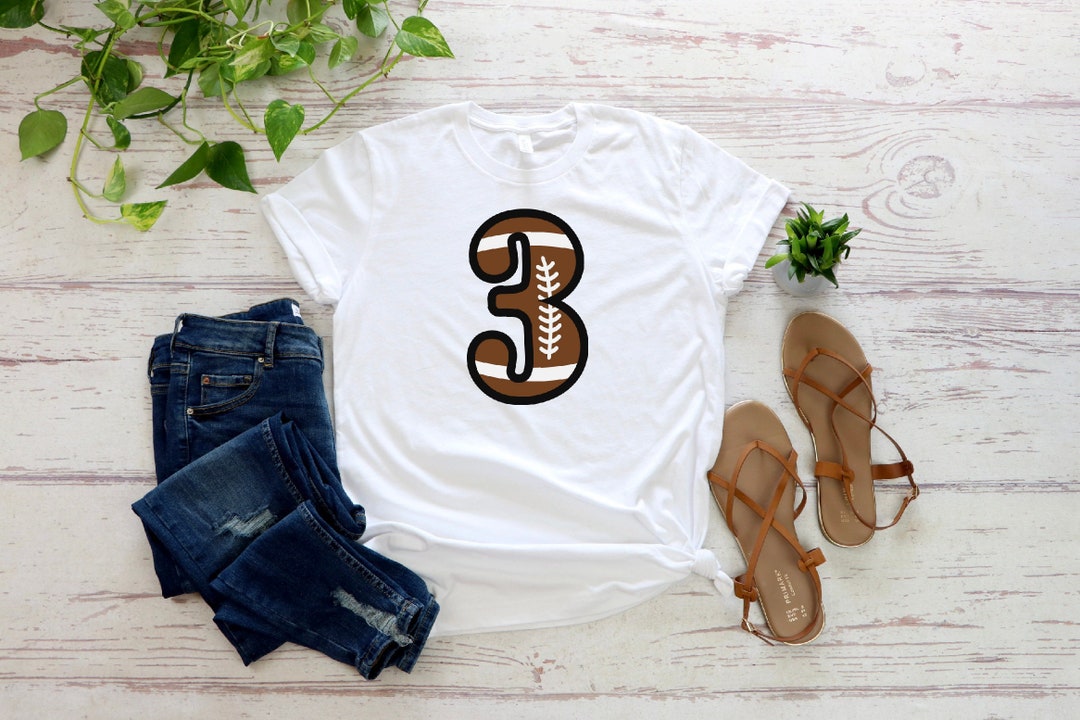 Football Numbers Shirt, Football Custom Birthday Shirt, Football Mom Shirt, Personalized