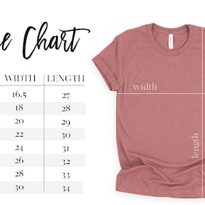 May include: Size chart for a t-shirt with measurements in inches for width and length. Sizes include XS, S, M, L, XL, 2XL, 3XL, and 4XL.