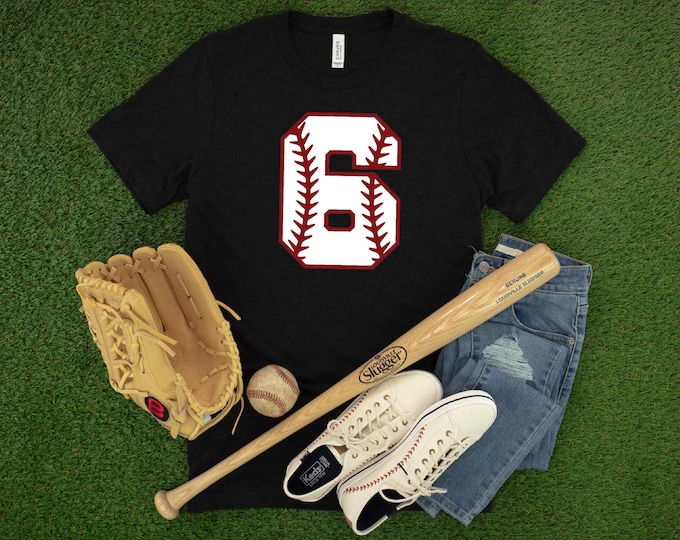 Baseball Numbers Shirt, Baseball Custom Birthday Shirt, Baseball Mom Shirt, Personalized Baseball Tees, Custom Baseball Shirts, Baseball Boy