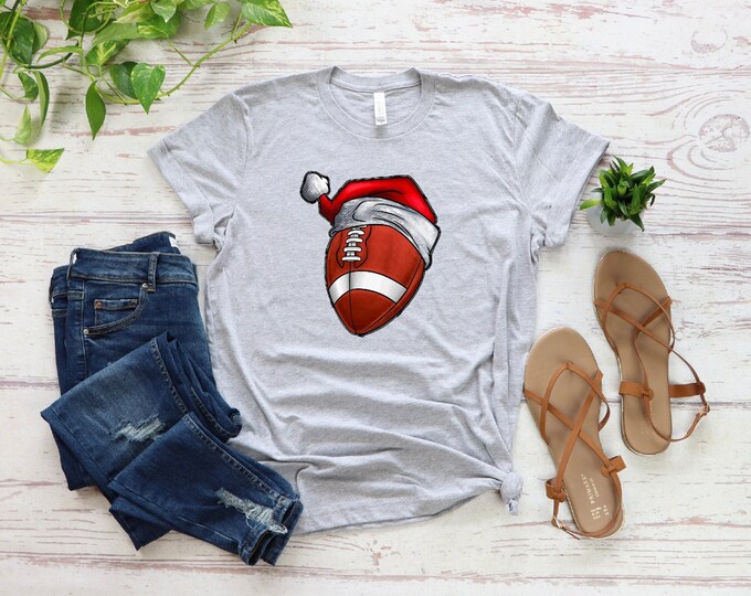 Christmas Football Shirt, Christmas Tree T-Shirt,  Christmas Gift For Football Fans , Xmas Tree Farm Shirt, Funny Xmas Football