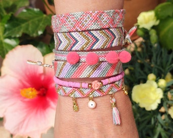 Handmade macrame friendship bracelets