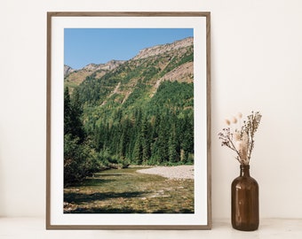 Glacier National Park Wall Art, Montana Landschapskunst, Glacier National Park Foto, Landschap Print, Montana Mountains Print, Afdrukbaar