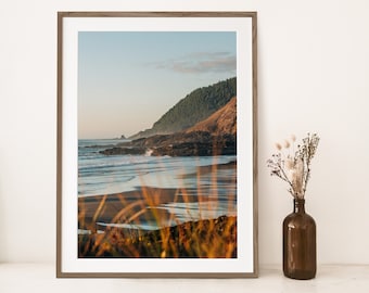 Oregon Coast Fall Photography Wall Art, Coastal Landscape Art, Oregon Photography, Landscape Print, Beach House Decor, Printable, West Coast