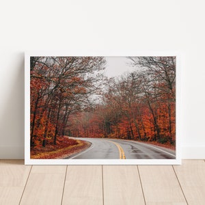 Kancamagus Highway Conway New Hampshire Wall Art, Autumn Photography, Printable, Home Decor, Fall Decor, Digital Download, Landscape Art