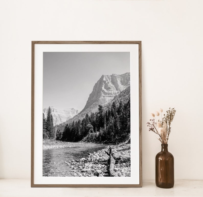 Montana Black and White Photography Wall Art Bundle Set of 3, Landscape ...
