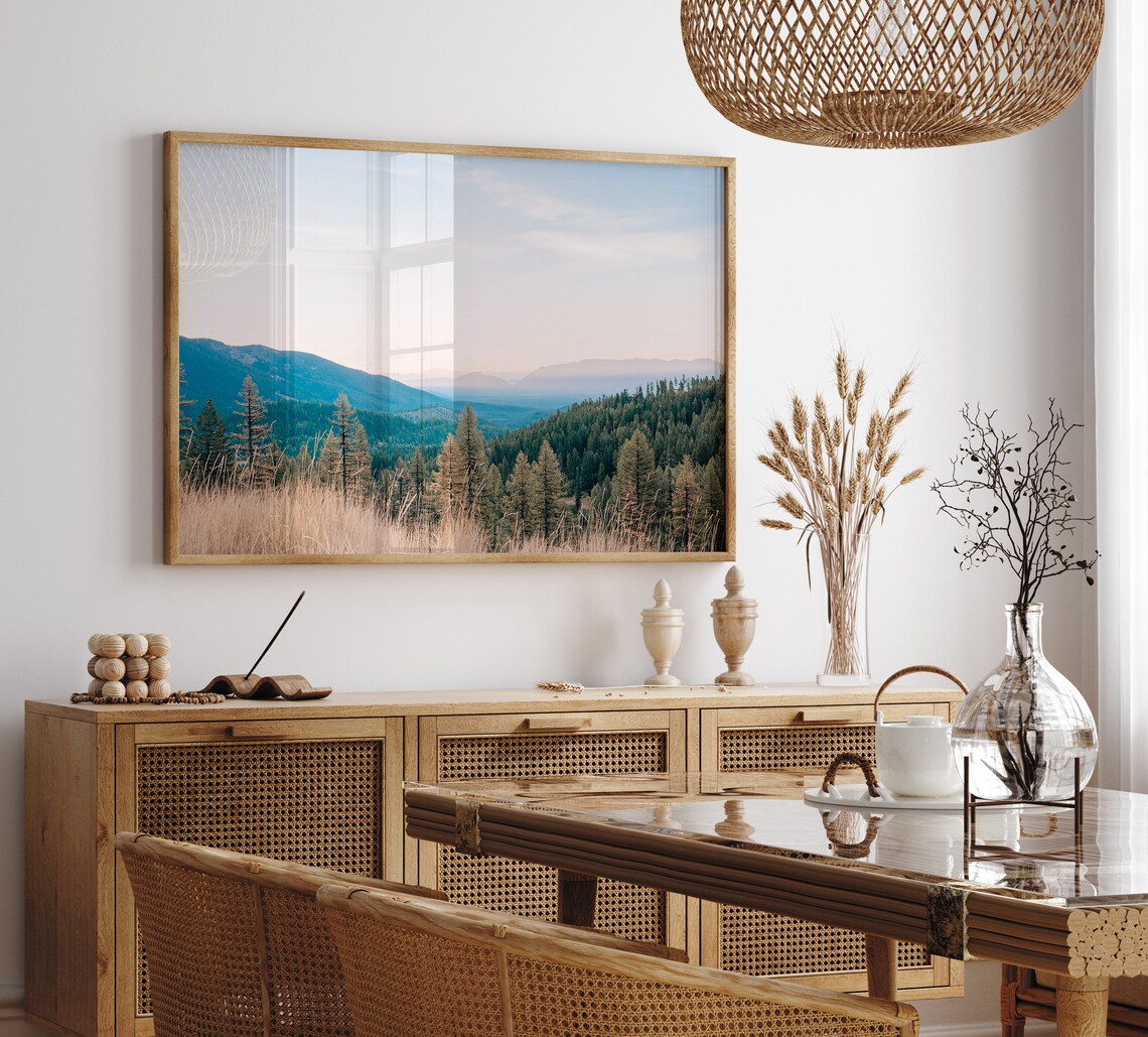 Whitefish Montana Wall Art Montana Landscape Art Cabin Etsy