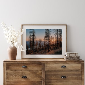 Whitefish Montana Photograph, Montana Landscape Art, Cabin Decor, Landscape Print, Woodsy Mountains, Mountain Printable Wall Art