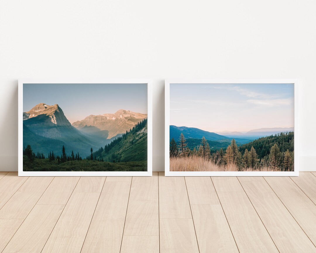 National Park Wandbilder-Set – 12 Reiseposter Als Öldrucke Für Natur-Deko, Je 25,4x20,3 Cm
