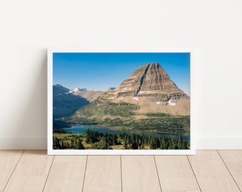 Glacier National Park Wall Art, Hidden Lake Overlook, Montana Landschapskunst, Cabine, Landschap Print, Home Decor Digitale Download Printable
