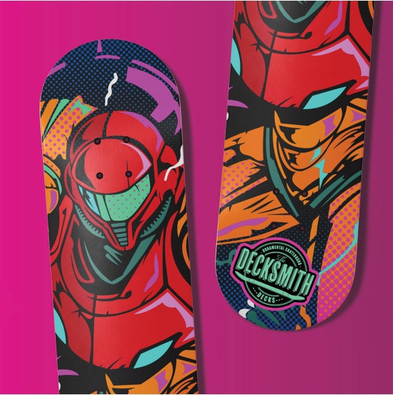 Metroid Prime - Samus | Ornamental Skate Deck | Aesthetic Wall