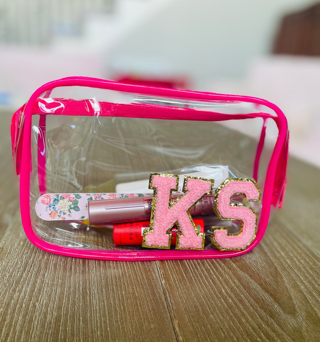 Personalized Clear Makeup Bag Small TSA Approved Toiletry Etsy