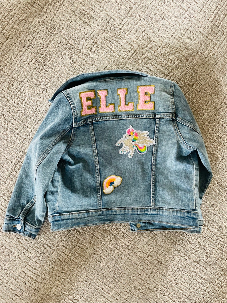 Personalized Denim Jacket Toddler Custom Jean Jacket Girl Etsy